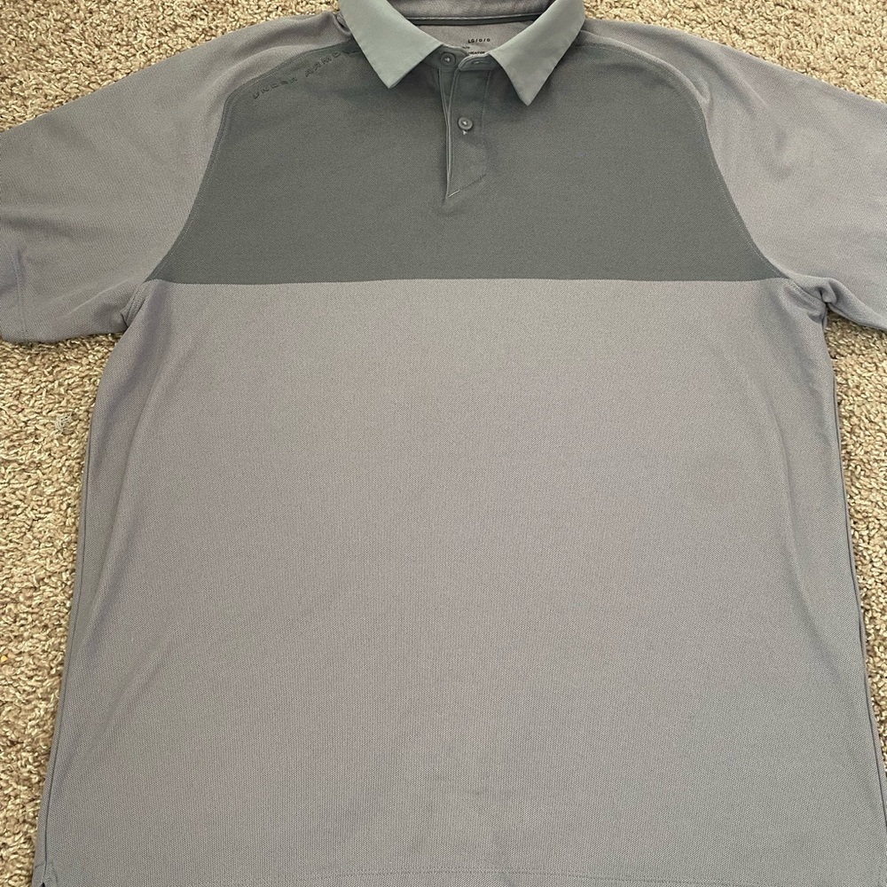 Under Armour Gray Performance Polo Shirt L